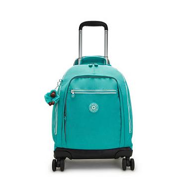 Kipling New Zea 15" Laptop Rolling Backpacks Turquoise Sea | CA 1820BE